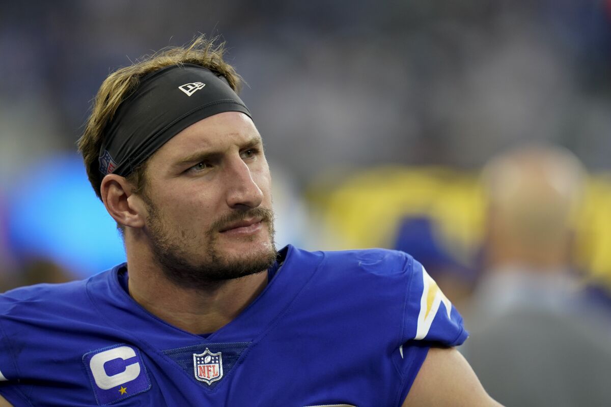 Chargers defensive end Joey Bosa during the second half of an NFL football game against the New York Giants