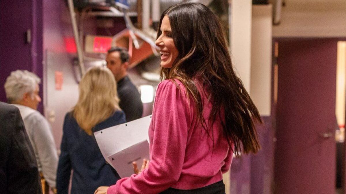 Sandra Bullock backstage during rehearsals for the 90th Oscars at The Dolby Theatre on March 3, 2018 in Hollywood, California.