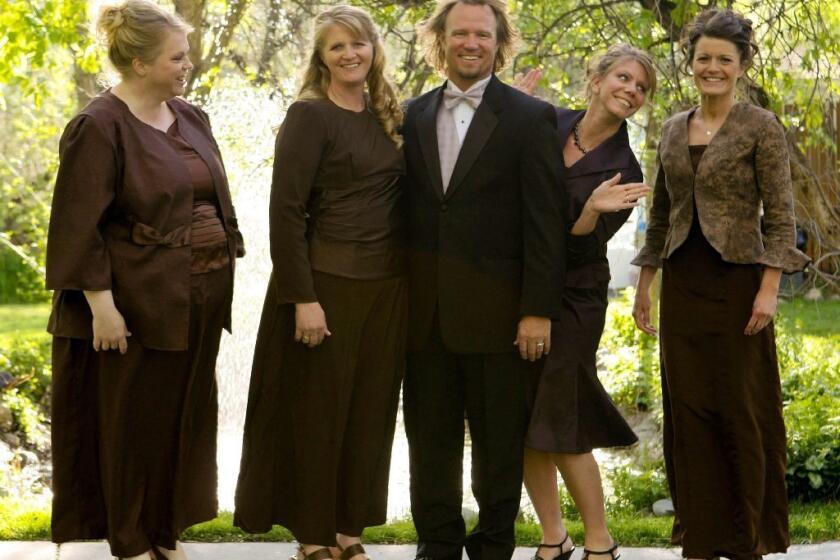 Kody Brown and the four women he considers his wives. (Legally, only one is.)
