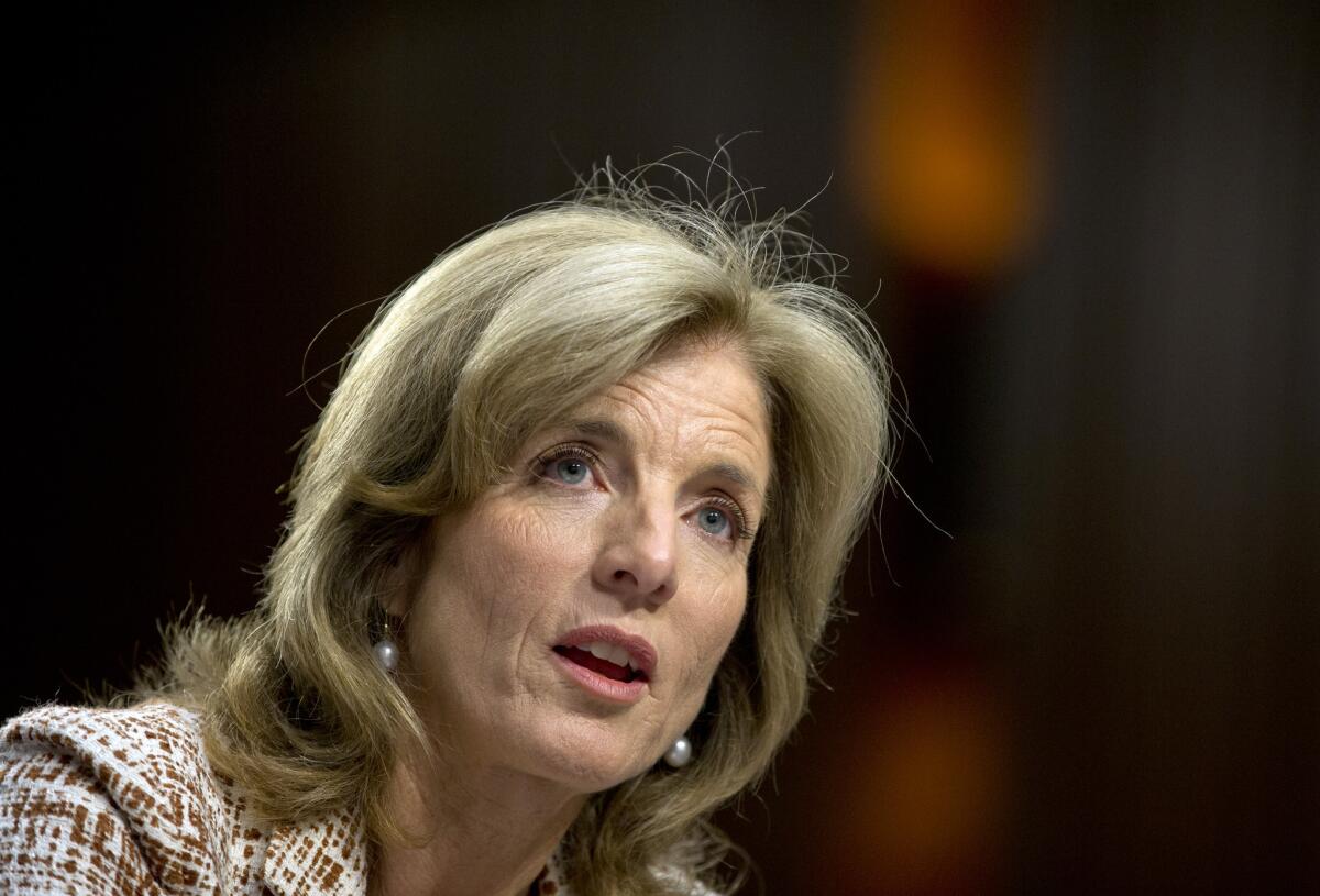 Caroline Kennedy testifies before the Senate Foreign Relations Committee.