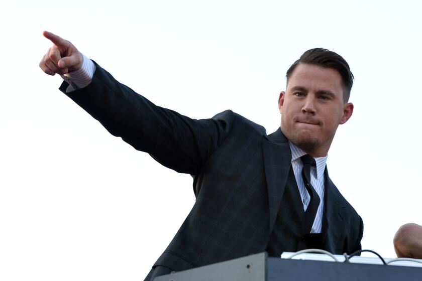 Actor Channing Tatum, shown last week at the premiere of "22 Jump Street," is heading to NBC in a new action-adventure reality series, "Running Wild with Bear Grylls."