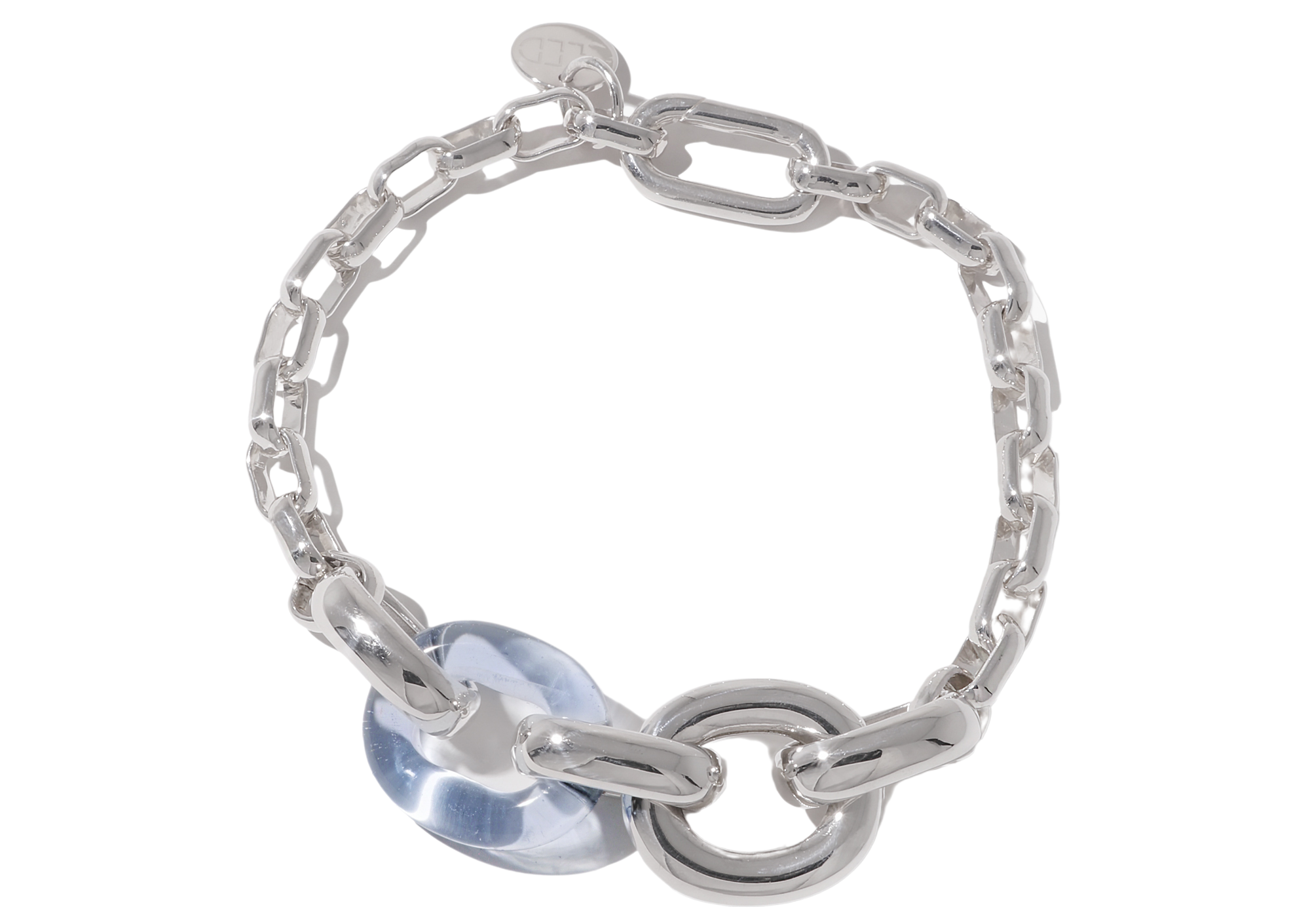 CLED's loop chain bracelet in sterling silver
