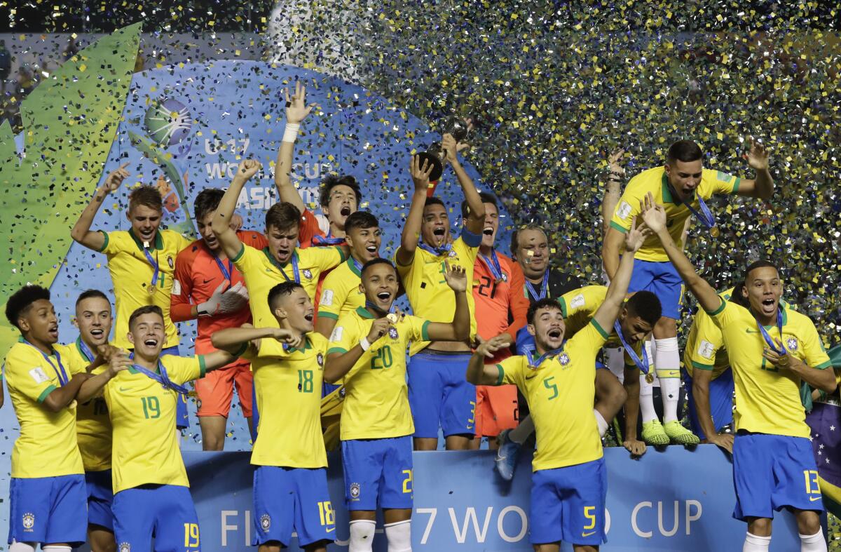 Brasil venció a México en la final de la Copa Mundial Sub-17.