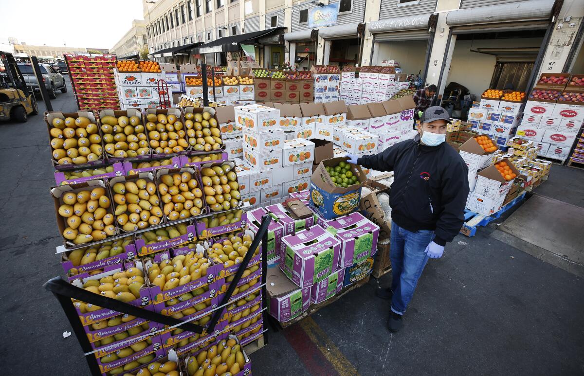  Jonathan Sanchez of Choppy's Produce at the L.A. Wholesale Produce Market