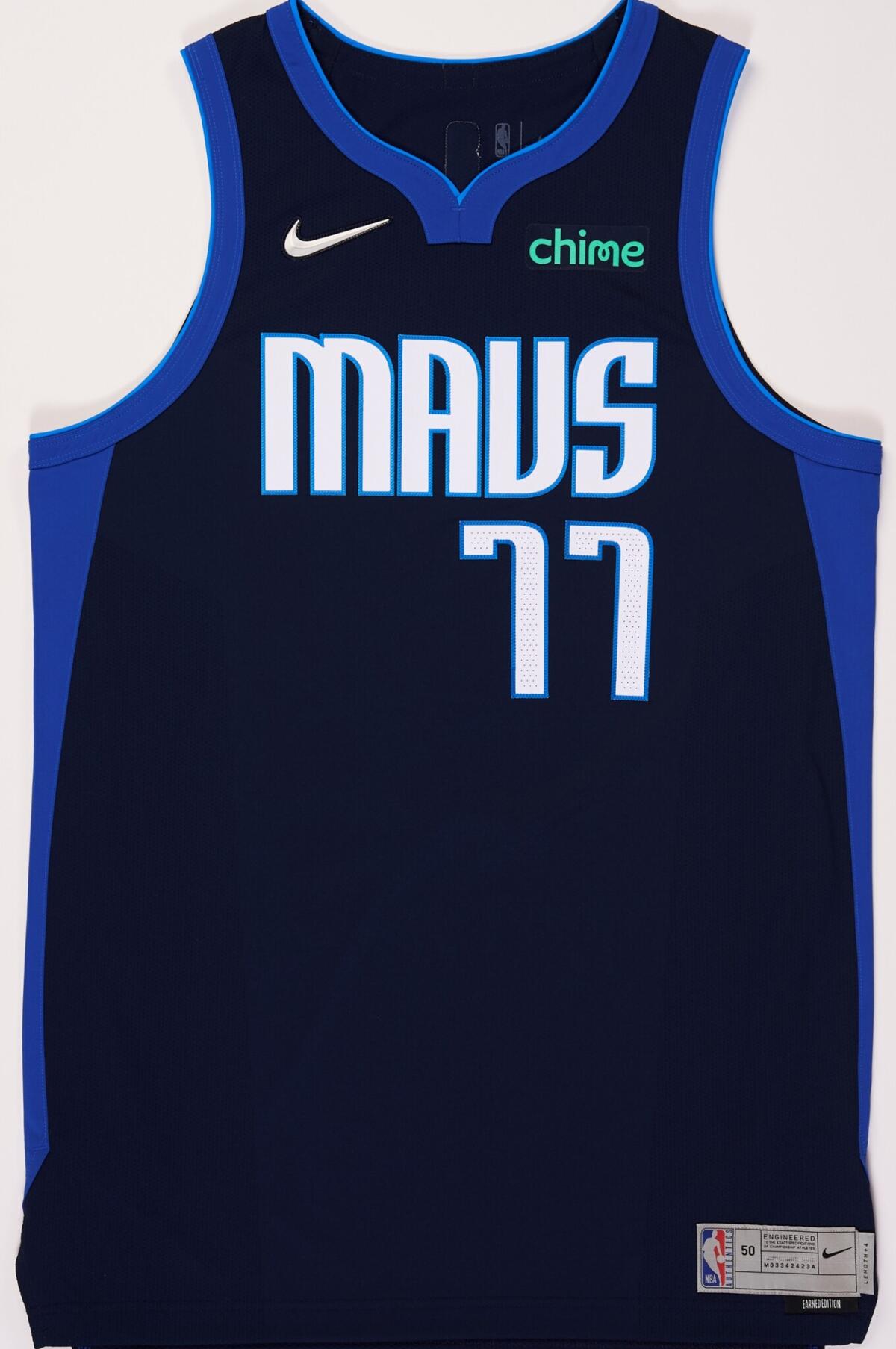 Dallas Mavericks "Earned Edition" jersey