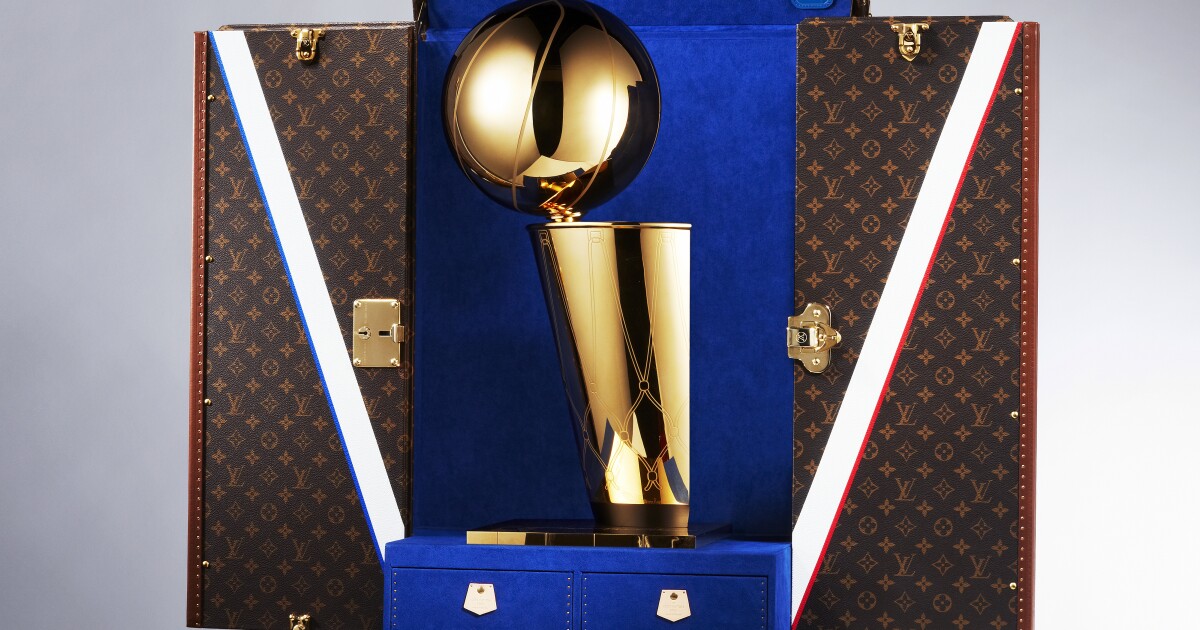 Louis Vuitton And Nba Ink Deal Unveil Official Trophy Travel Case Los Angeles Times