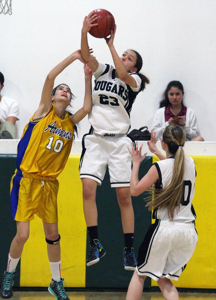 Photo Gallery: Glendale Adventist Academy vs. Holy Martyrs girls basketball