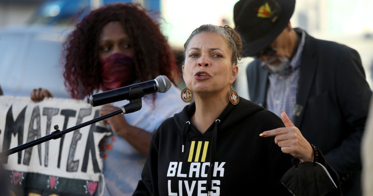 Black Lives Matter-L.A. criticizes reappoinment of LAPD Chief Michel Moore