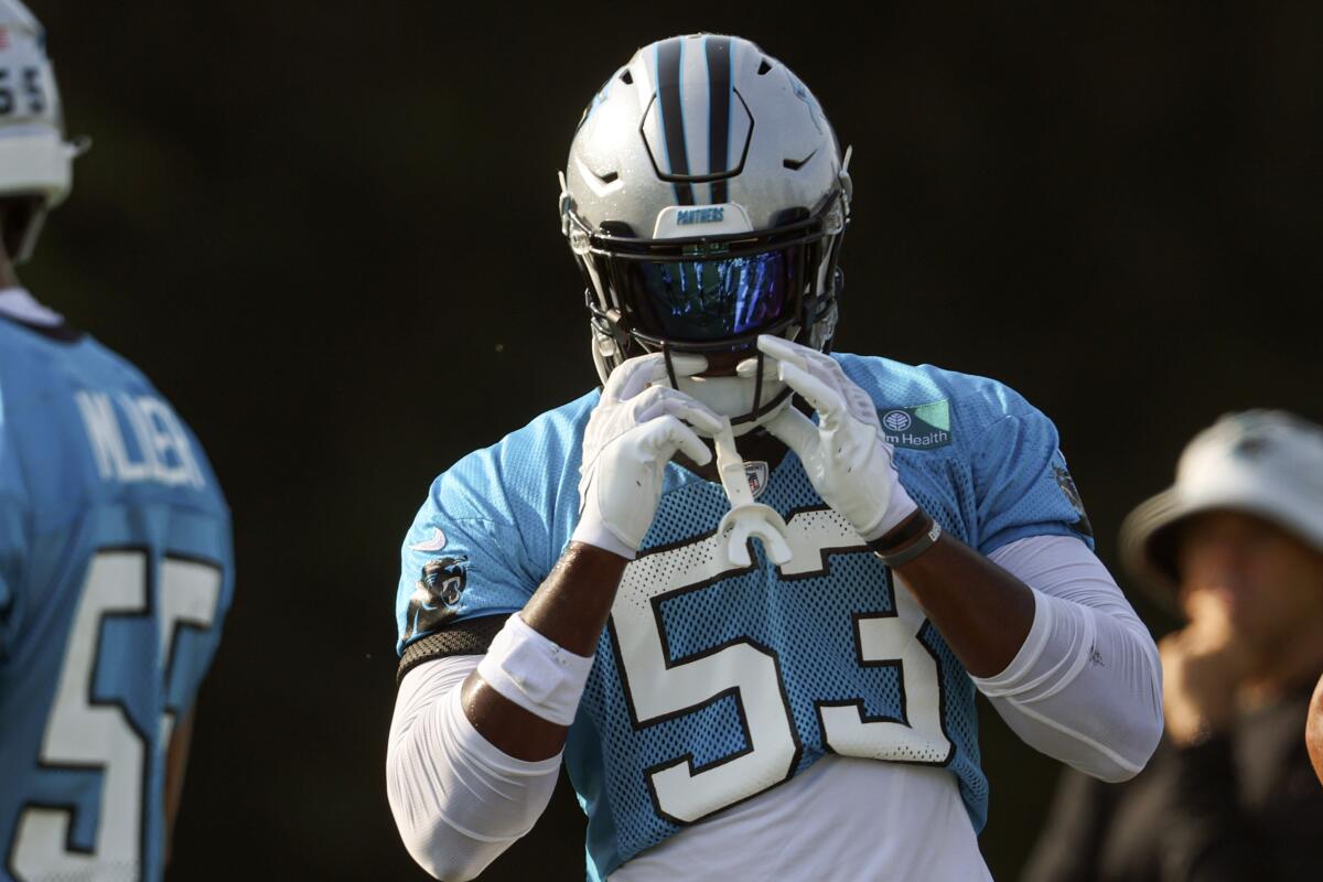 Could Brian Burns miss the Panthers' first game of the season?