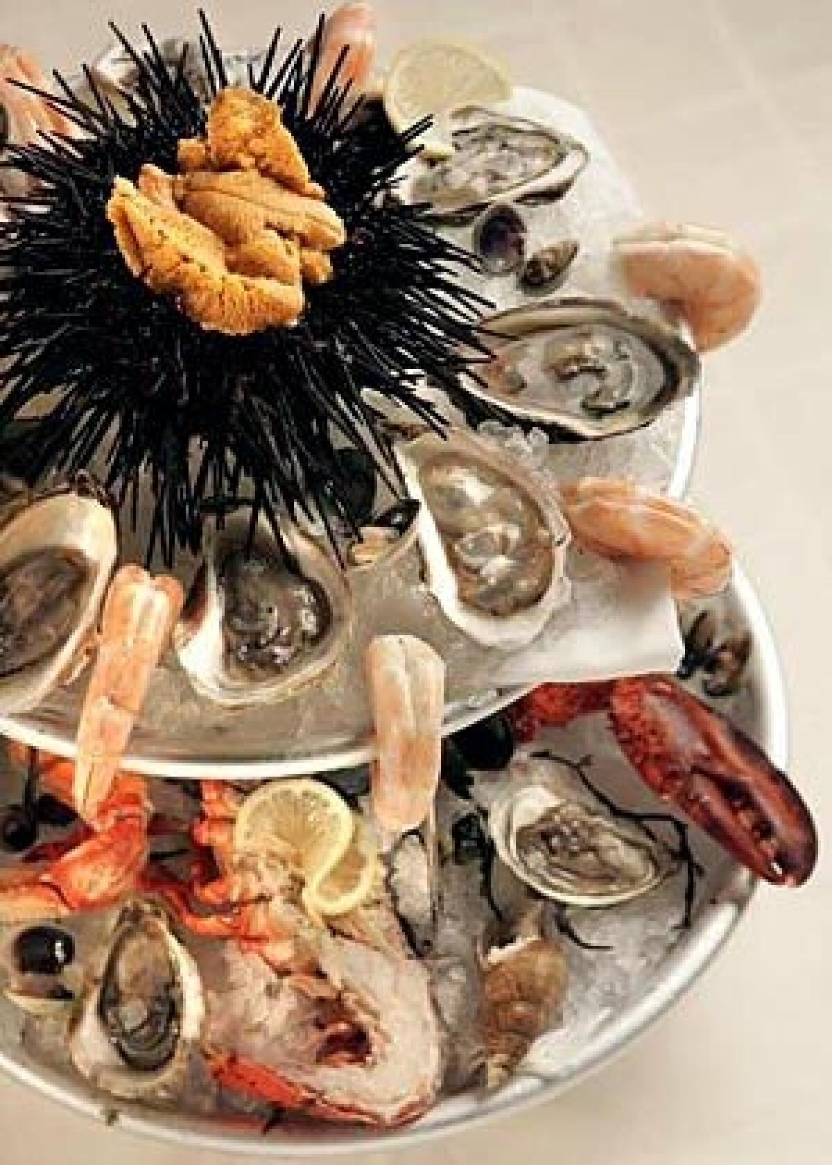 This dazzling seafood platter can be assembled at home.