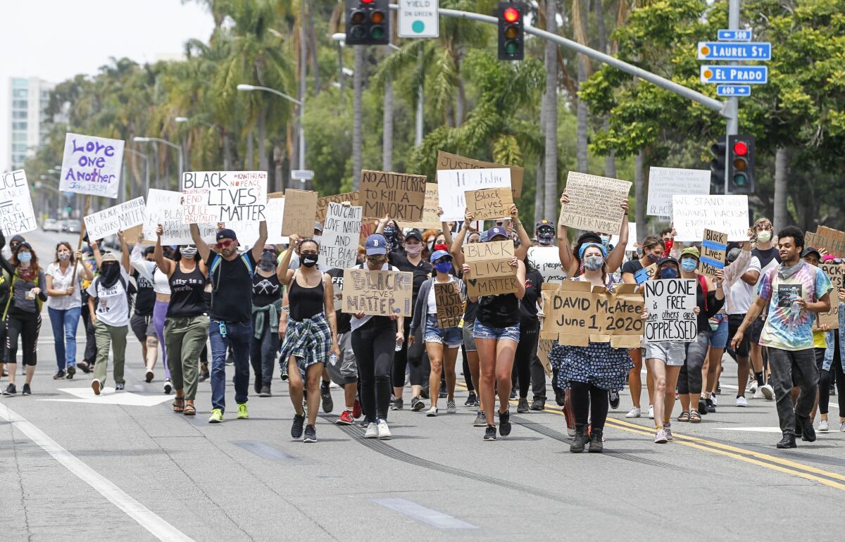 Balboa Park protest