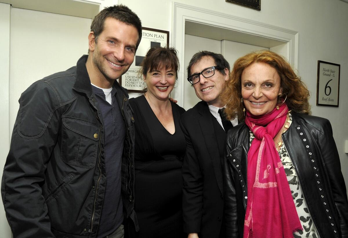 Actor Bradley Cooper, directors Janet Grillo and David O. Russell and fashion designer Diane von Furstenberg attend the W magazine celebration of the "Best Performances" issue and the Golden Globes.