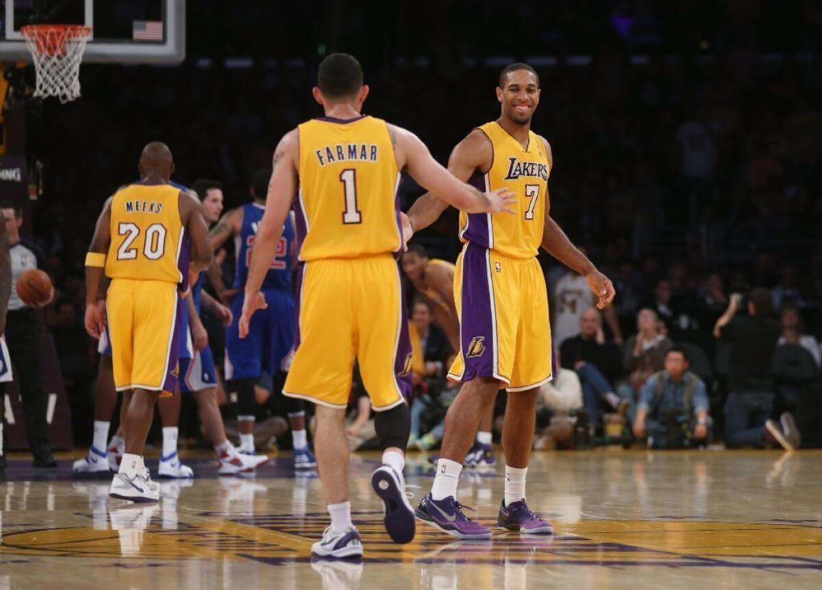 Jordan Farmar and Xavier Henry during the second half against the Clippers.