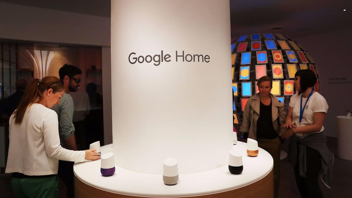 NEW YORK, NY -People visit the new Google pop-up shop in the SoHo neighborhood on October 20, 2016 in New York City.