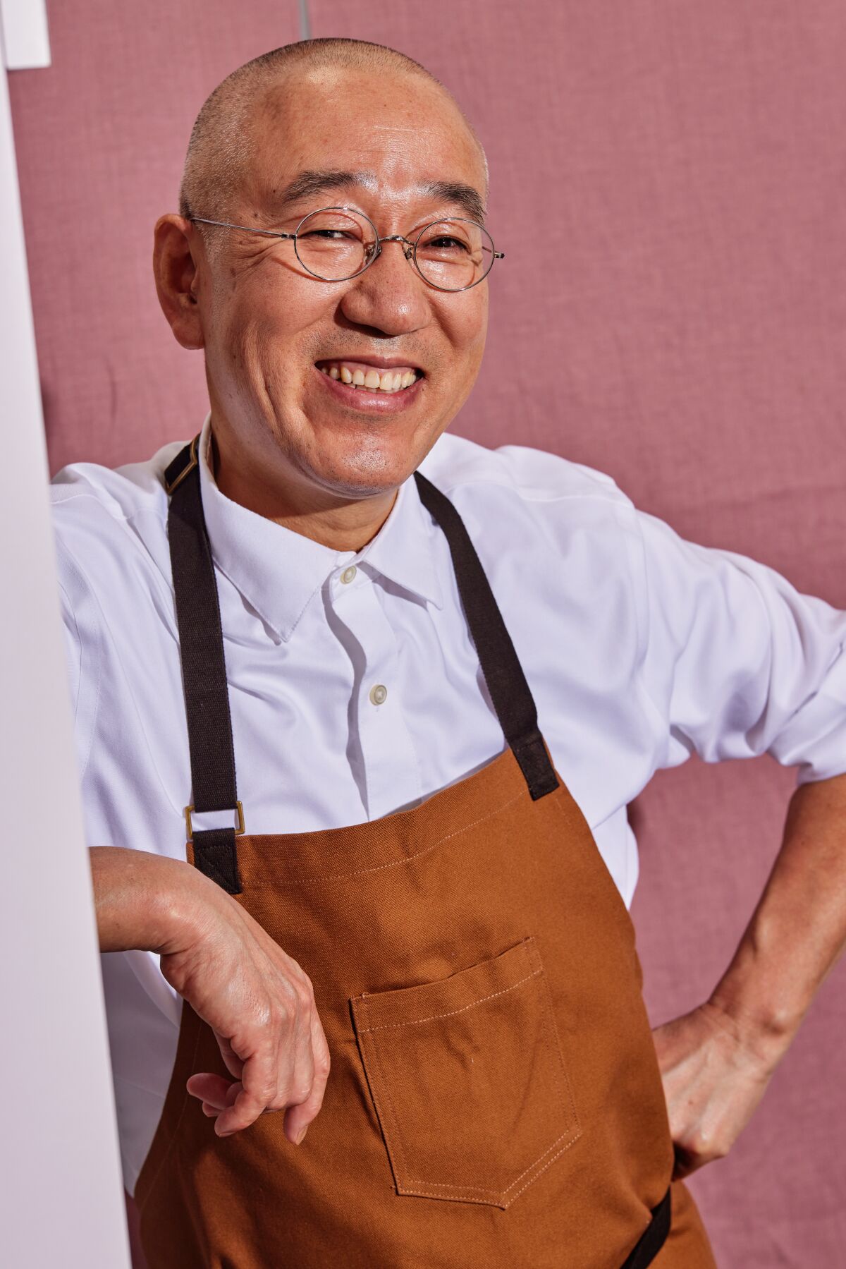 A portrait of chef Morihiro Onodera.