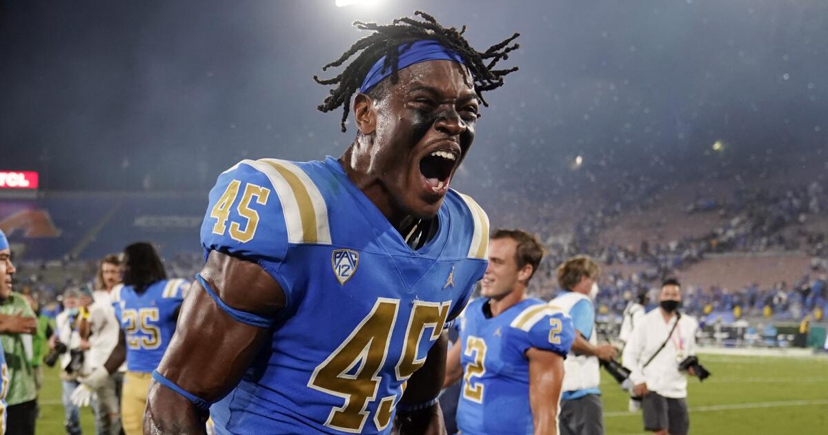 UCLA edge rusher Mitchell Agude enters transfer portal - Los Angeles Times