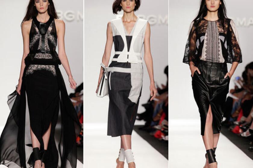 Looks from the BCBG Maz Azria spring-summer 2013 shown during New York Fashion Week.