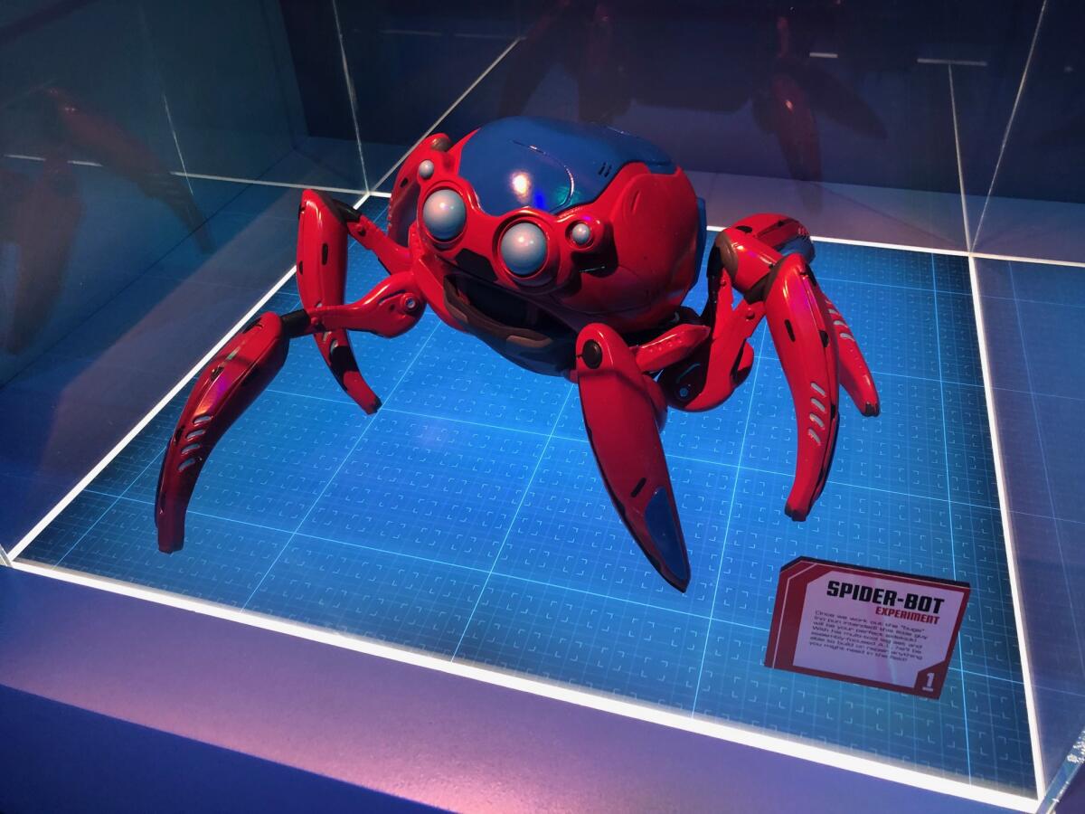 The "spider-bot" will figure into Disney California Adventure's Spider-Man attraction.