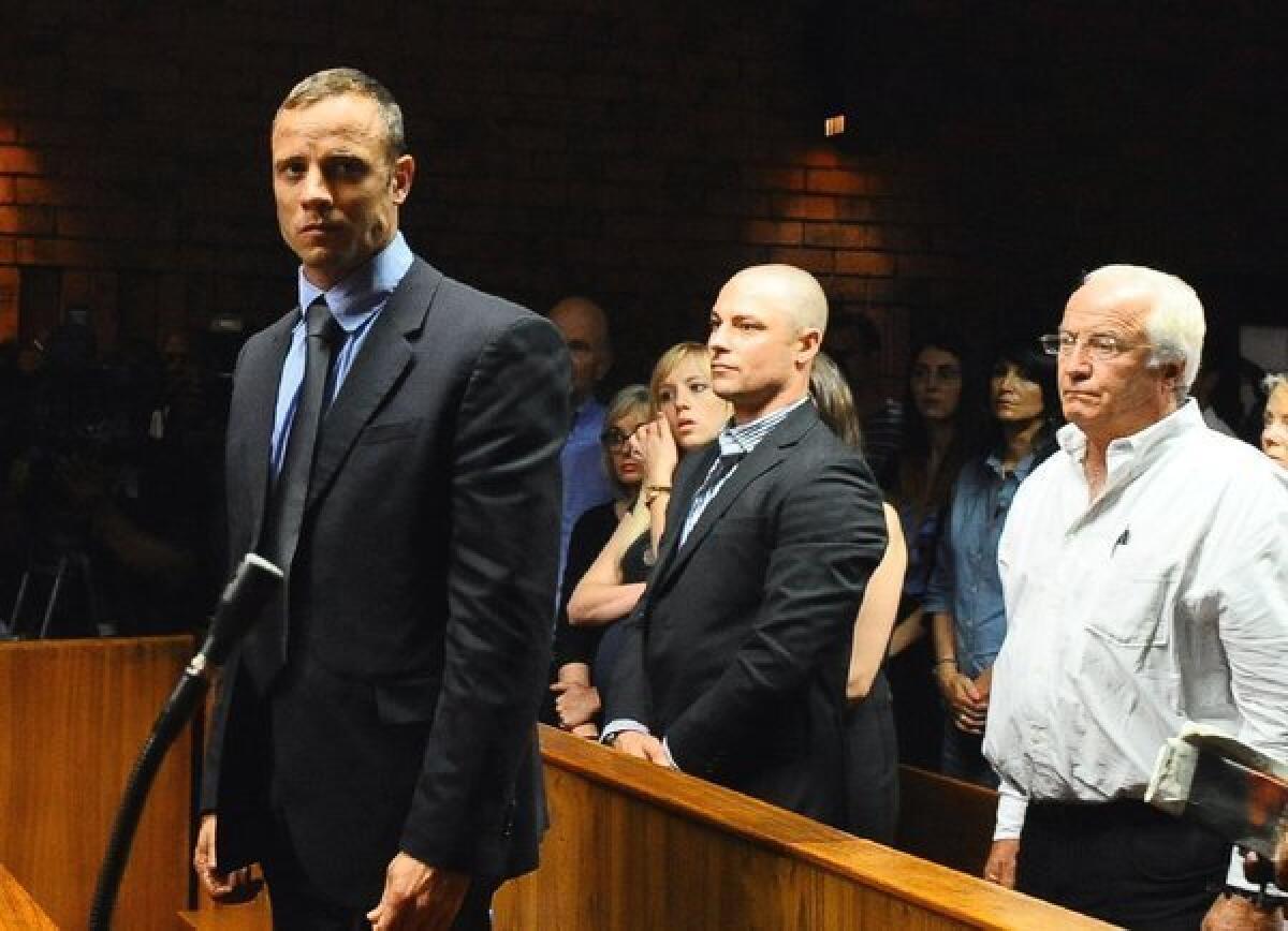 Oscar Pistorius during his bail hearing.