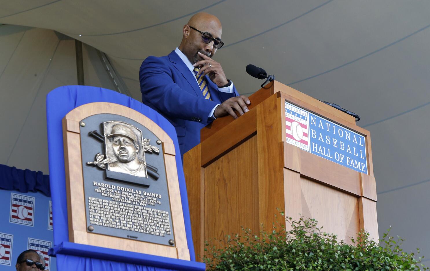 Former White Sox slugger Harold Baines inducted into Baseball Hall