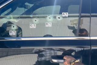 Bullet holes of an alleged attach of Satinder Pal Singh Raju, an active organizer in the Khalistan movement