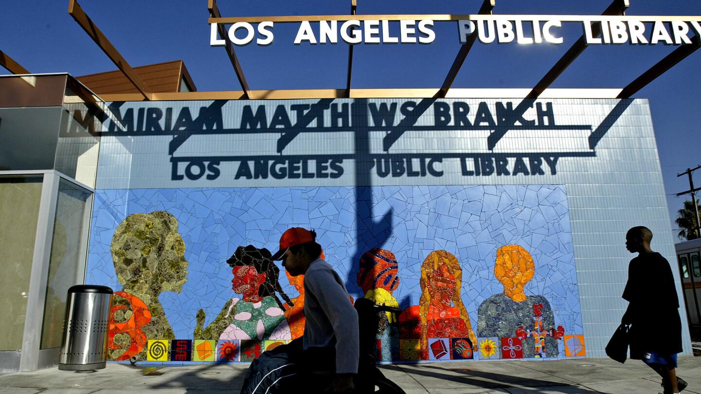 The Miriam Matthews Branch of the Los Angeles Public Library is on Florence Avenue.