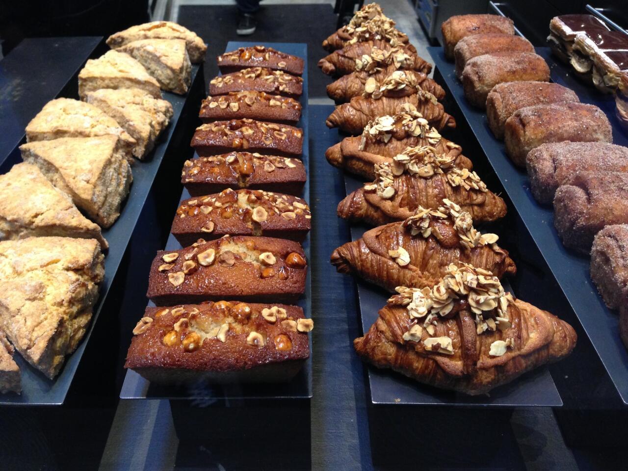 Pastries in the case at Craftsman and Wolves