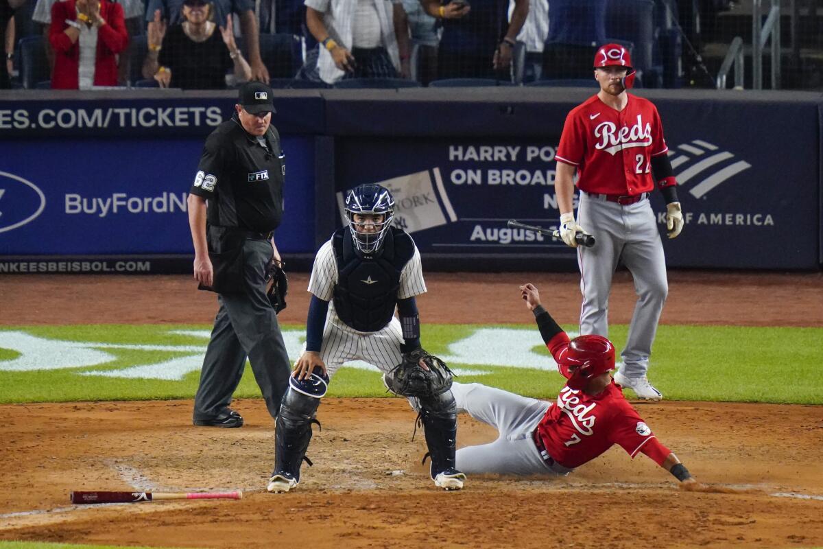 New York Yankees catcher Jose Trevino during game two of a News