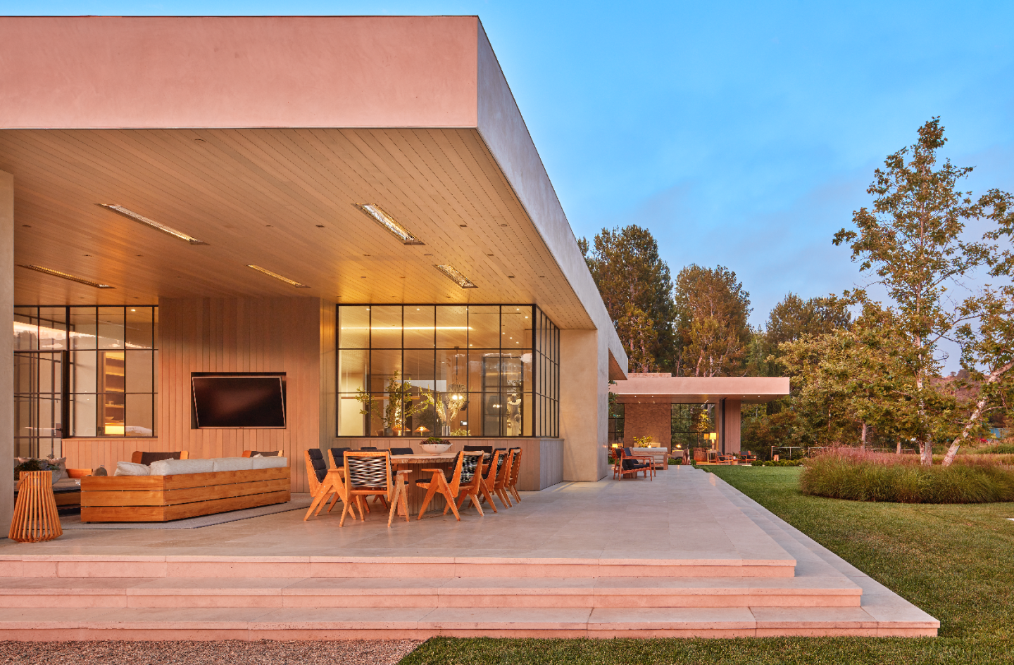 The outdoor living room.