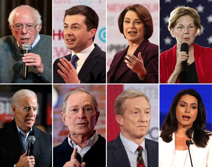 Who are the Democratic candidates for president? Los Angeles Times