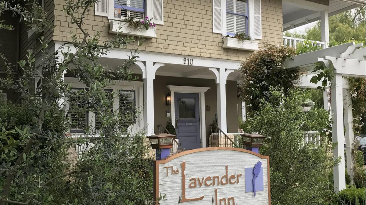 The Lavender Inn in Ojai has seven comfortable rooms and a gorgeous garden.