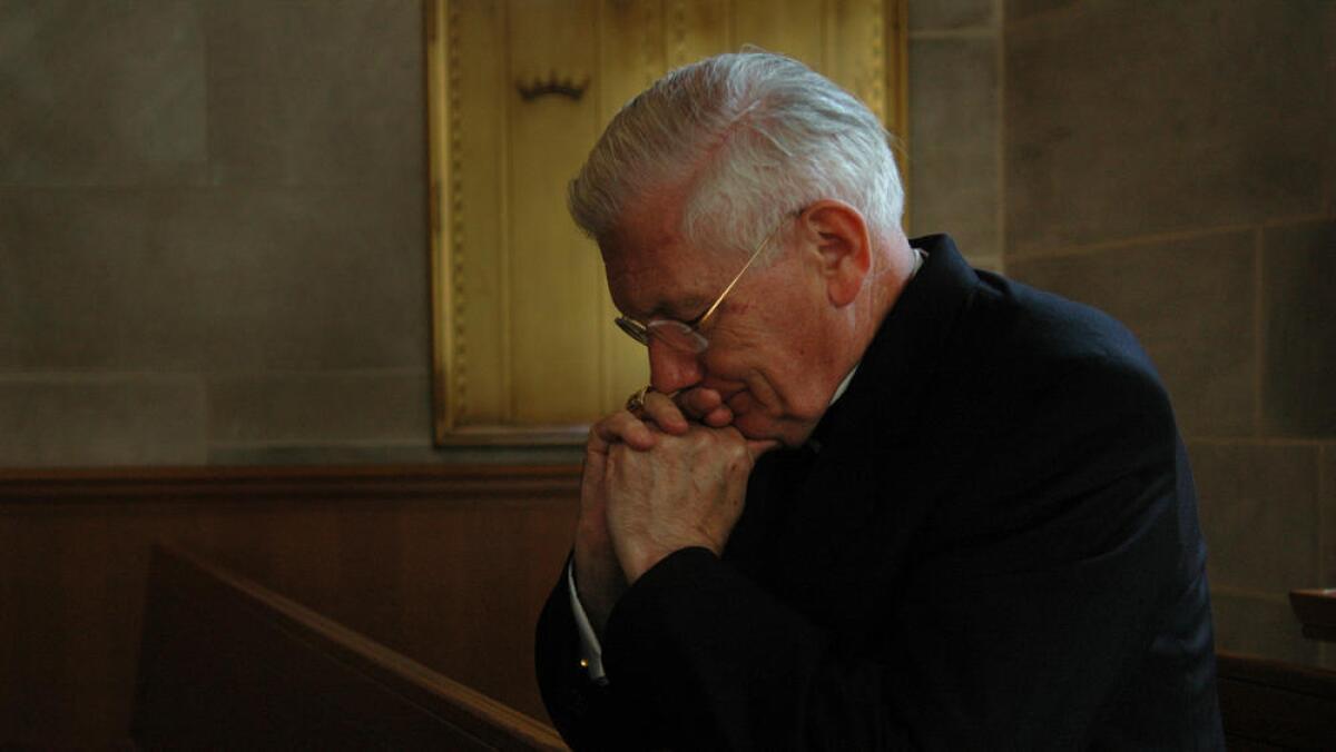 Cardinal William Henry Keeler is seen in 2005.