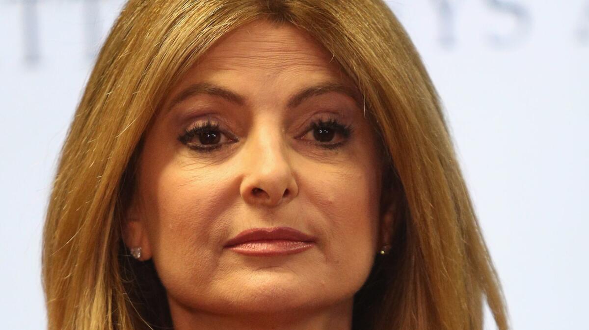 Attorney Lisa Bloom at a Sept. 20 press conference on an unrelated matter. Bloom resigned Saturday as an advisor to movie producer Harvey Weinstein.