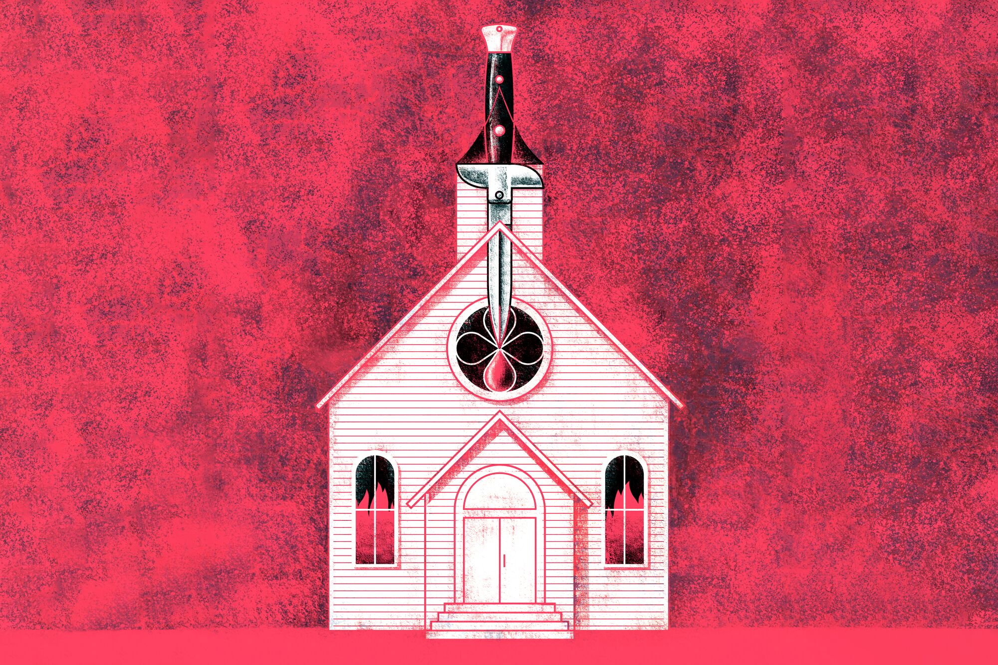An illustration by artist Cristina Byvik for La Jolla Playhouse's "The Outsiders" musical.