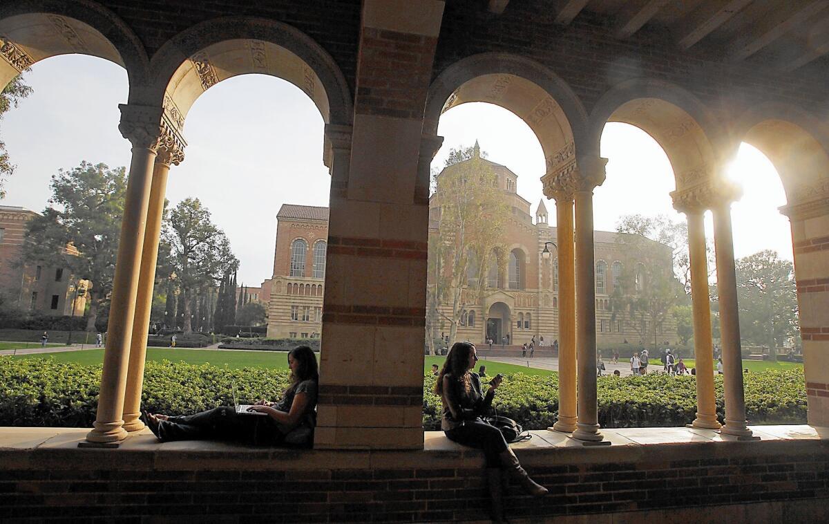 In general, parents shouldn’t borrow more for college than they can pay back before retirement. Above is UCLA’s campus.