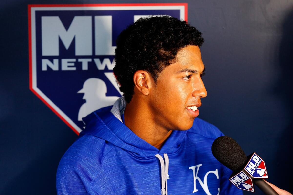 Royals rookie Raul Mondesi could become the first player to make his major league debut in the World Series.