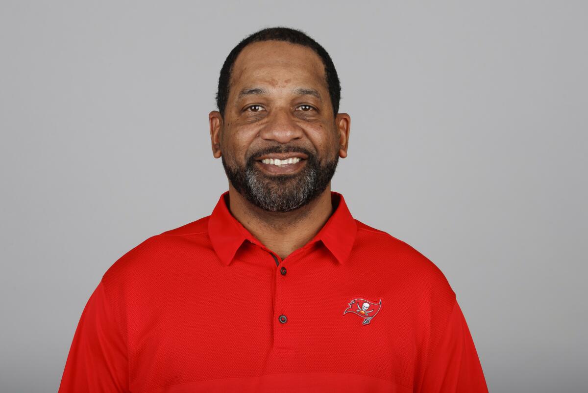 Buccaneers running backs coach Todd McNair.