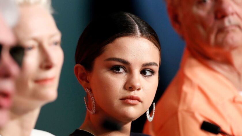 Selena Gomez attends a news conference for "The Dead Don't Die" on Wednesday at the Cannes Film Festival.
