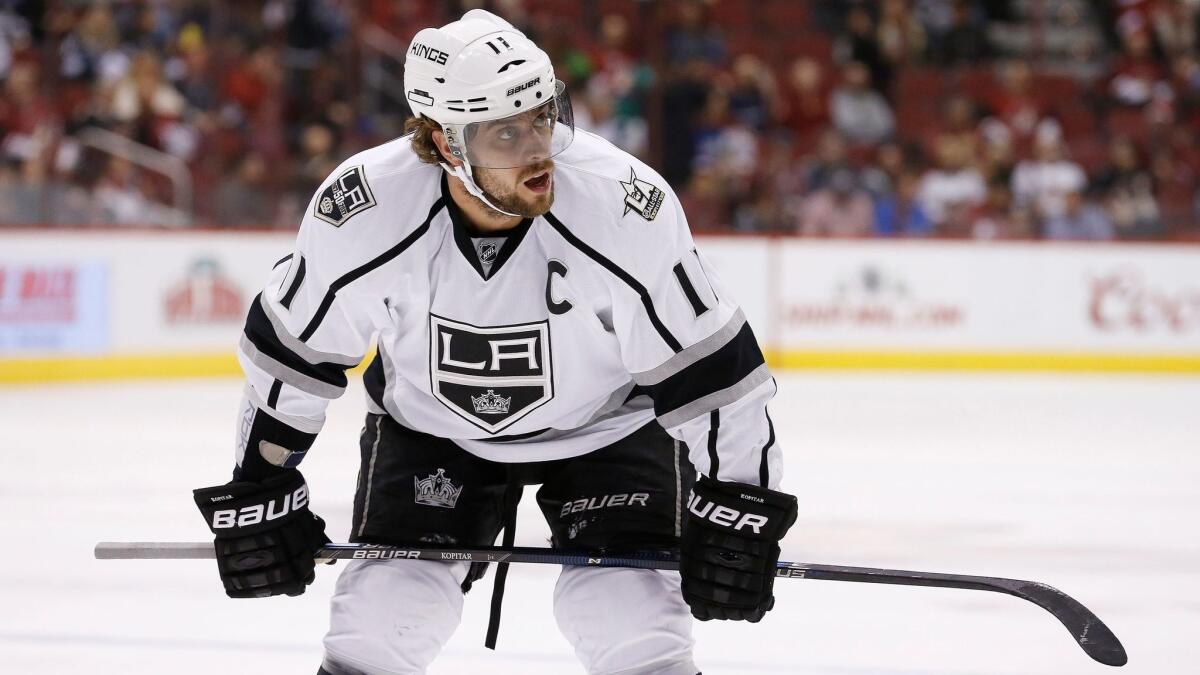 Captain Anze Kopitar and the Kings will not be playing their regularly scheduled preseason game in Glendale, Ariz., on Monday.