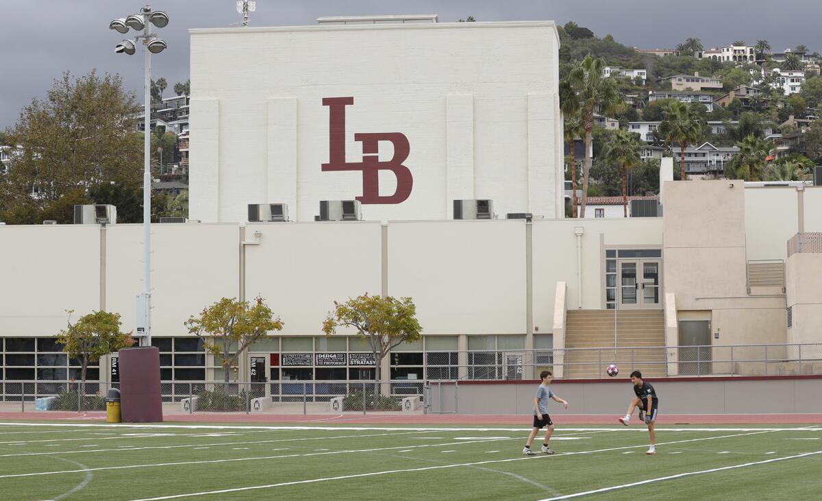 Laguna Beach High School campus.