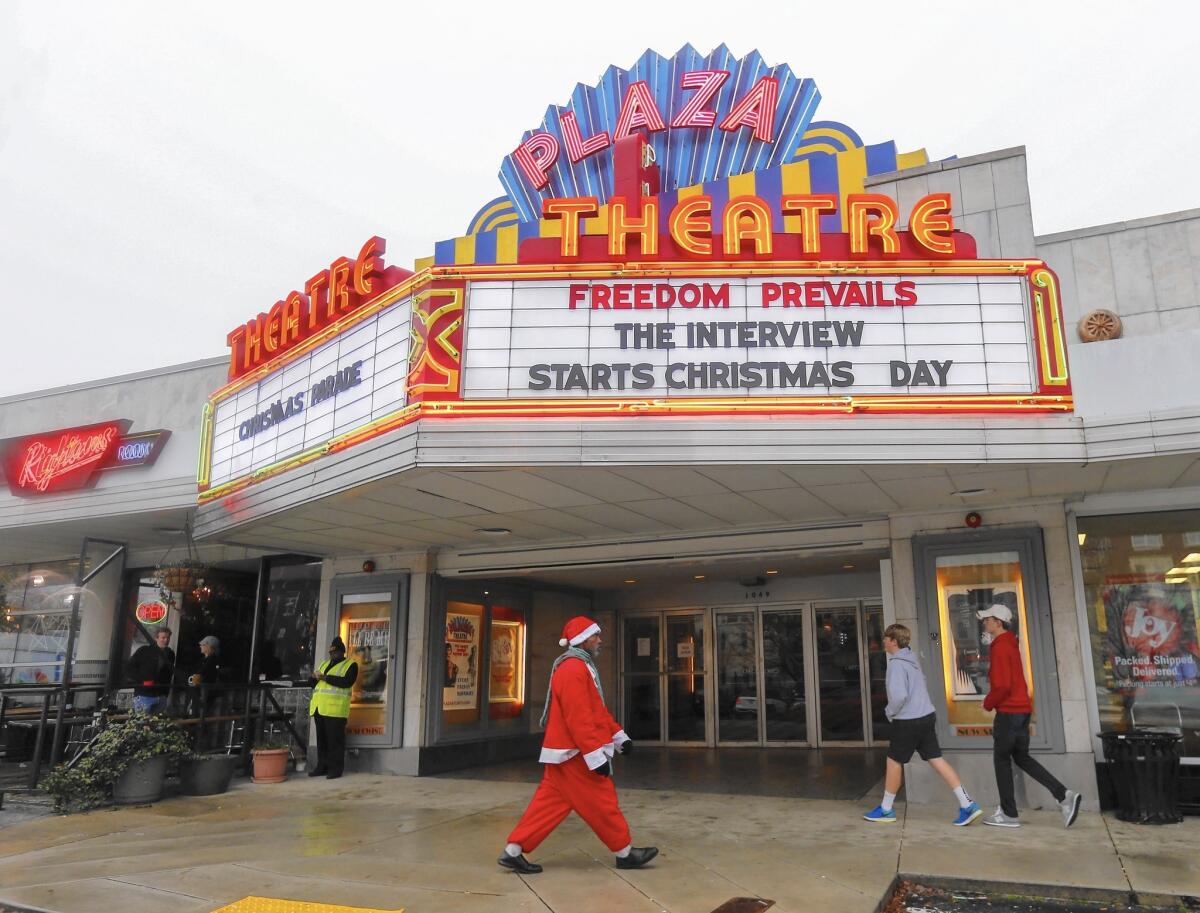 The Plaza Theatre in Atlanta is among those planning to show "The Interview" now that Sony has decided to release the film after all.