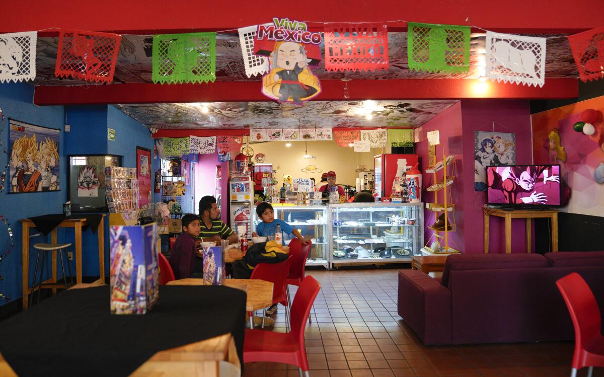 The Mundo Anime Cafe in Tijuana has been at its current location for the three years, and before that, it was on Avenida Revolución for two years.