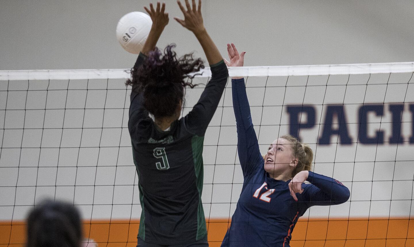 Photo Gallery: Pacifica Christian vs. Orangewood Academy in a girls' volleyball game