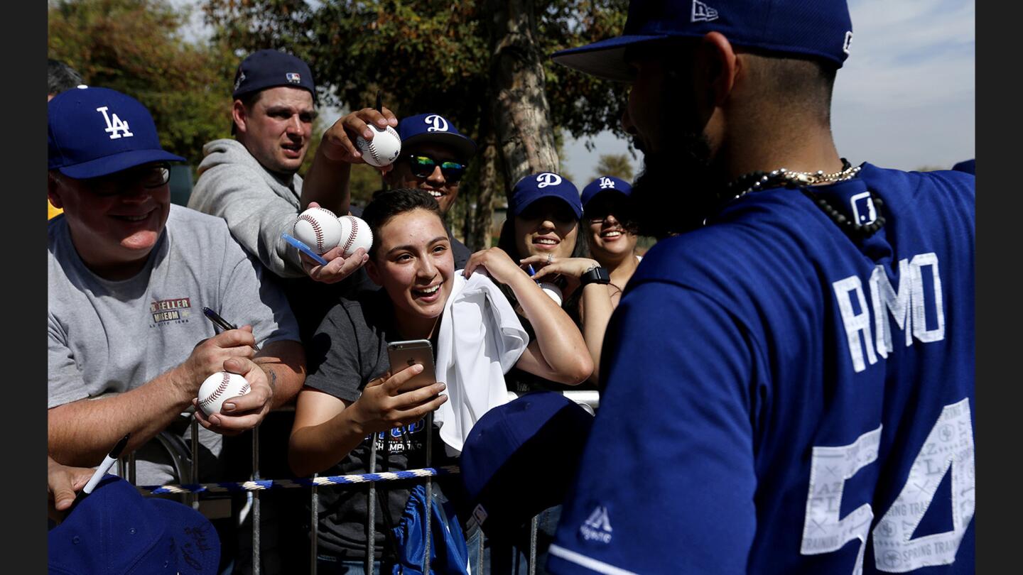 Sergio Romo and fans