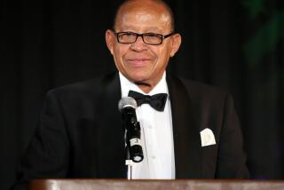 LOS ANGELES, CA - MAY 02: Television reporter Warren Wilson speaks during the Muslim Public Affairs Council's Annual Media Awards at The Omni Hotel Los Angeles on May 2, 2015 in Los Angeles, California. (Photo by Frederick M. Brown/Getty Images)