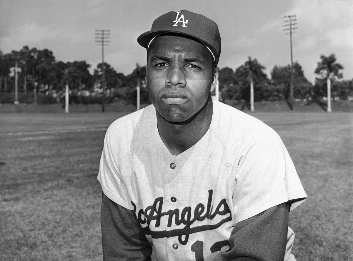 Dodgers outfielder Tommy Davis in March 1964