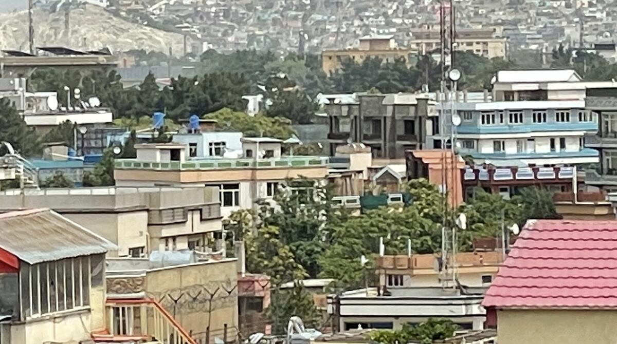 A wide view of a Kabul neighborhood