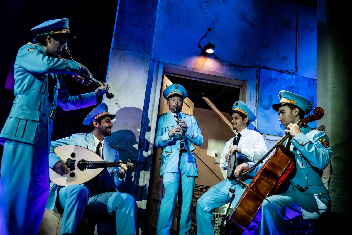A photo from "The Band's Visit," coming to San Diego in March 2022.