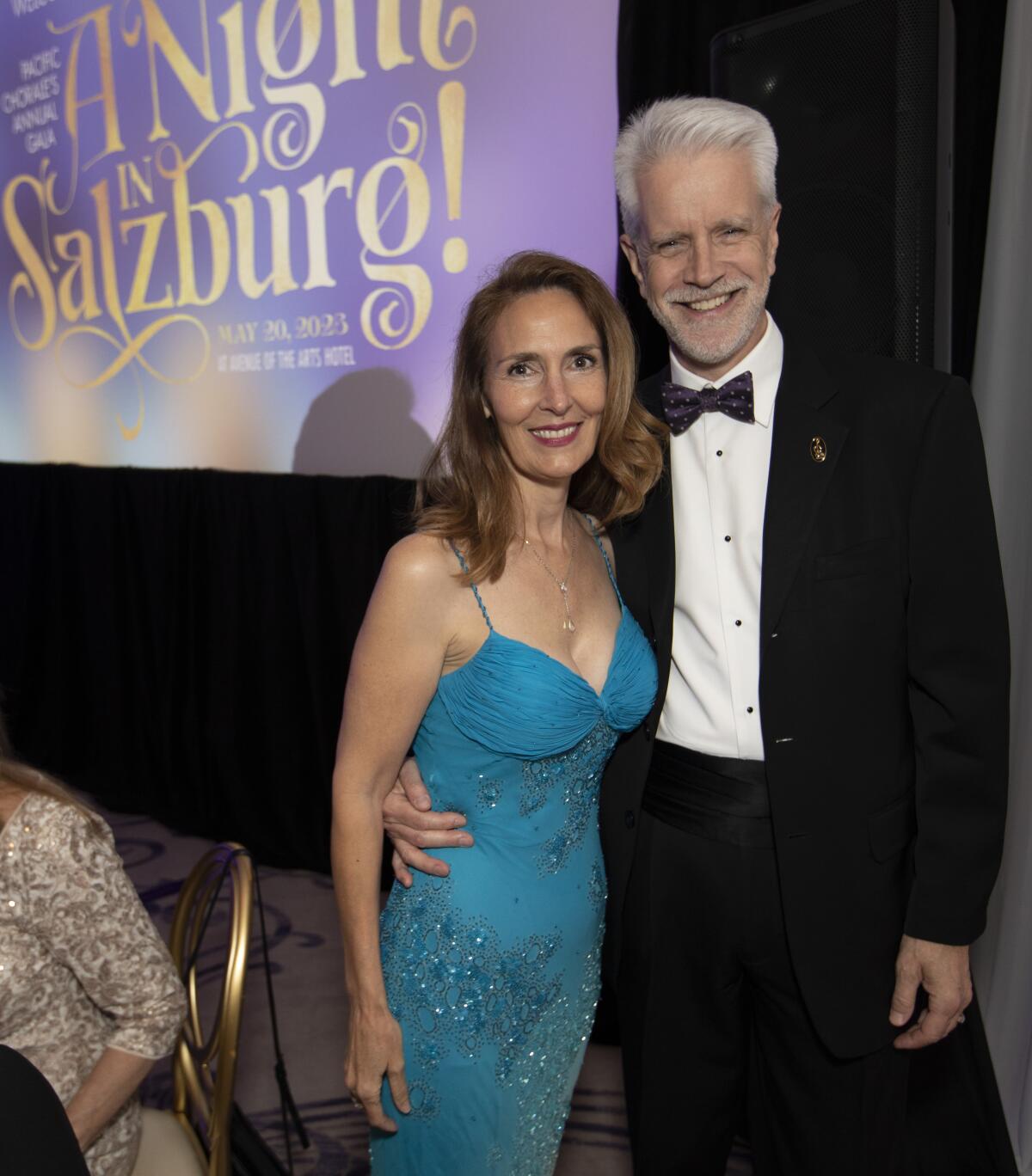 Pacific Chorale Gala Chair Susan Lindley and Chris Lindley at the "A Night in Salzburg" gala May 20.