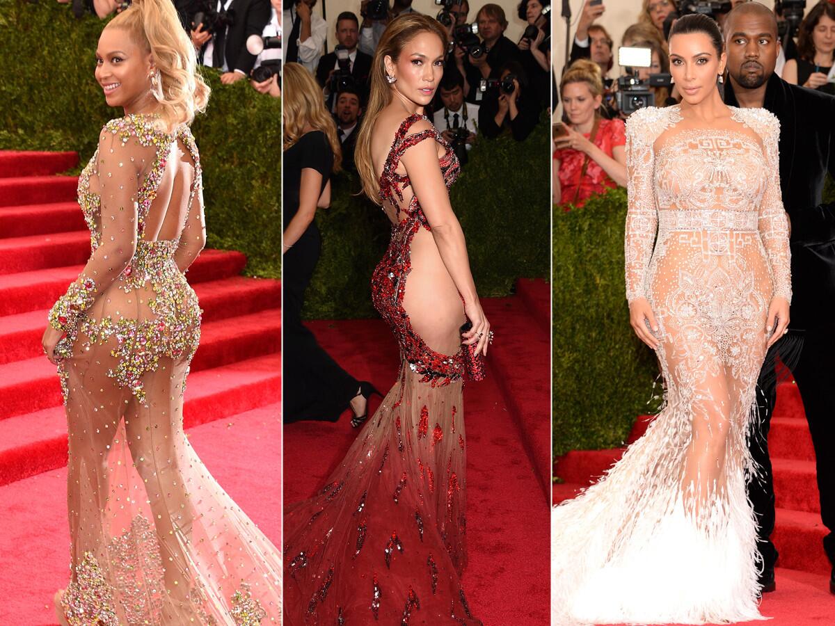 Beyonce, Jennifer Lopez and Kim Kardashian at the MET Gala.